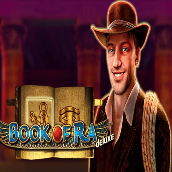 Book of Ra Deluxe game by Novomatic – logo hosted on Millioner Casino