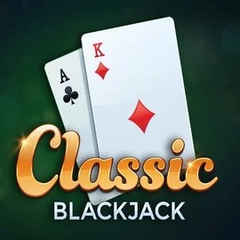 Classic Blackjack online game logo by Red Tiger Gaming on milionerkasynoo.pl