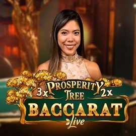 Prosperity Tree Baccarat online game logo by Evolution on milionerkasynoo.pl